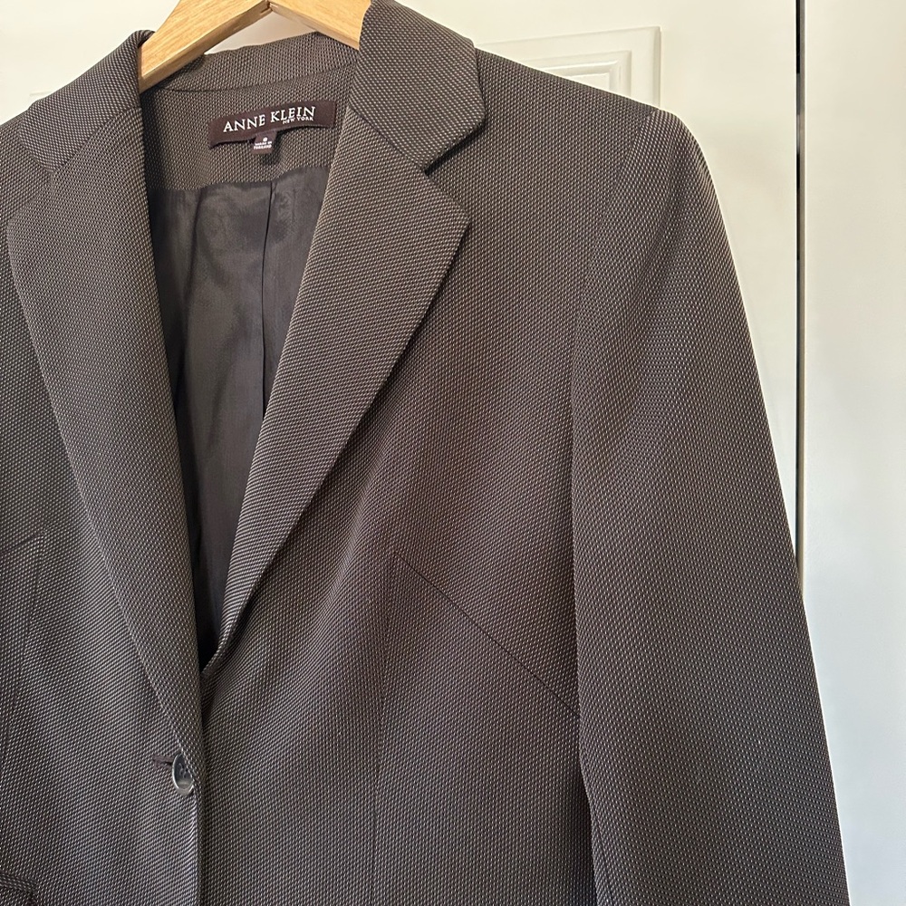 Anne Klein Women's Dark Brown Blazer - Picture 3 of 7